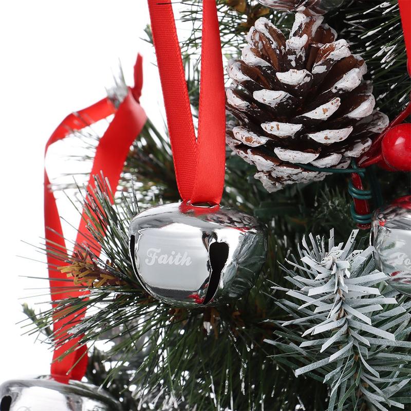 Decoration Holiday Craft Christmas Jingle Bells Christmas Believe Bells Ornament Joy 4