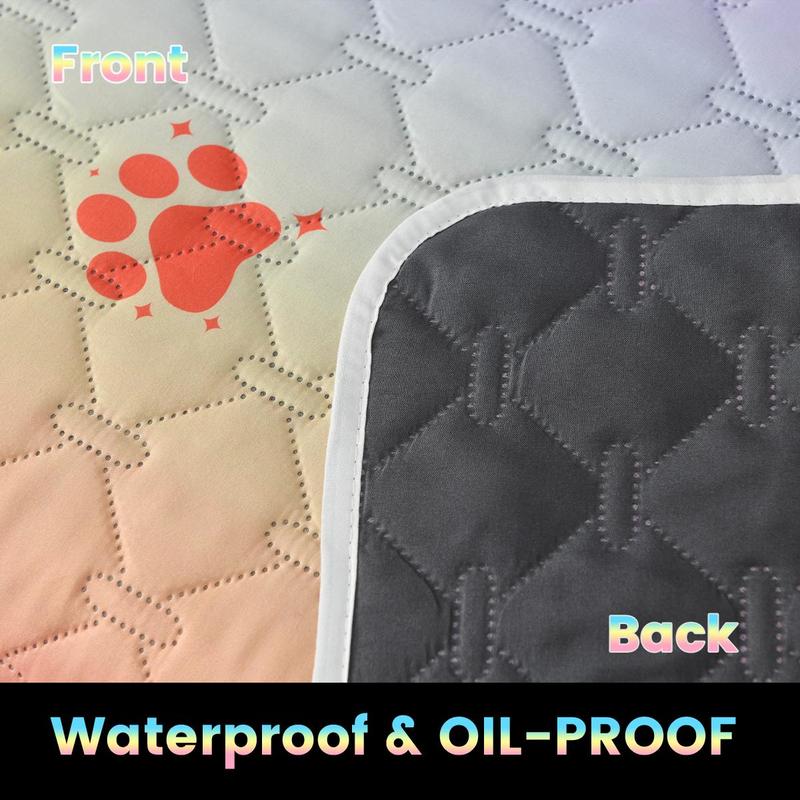 Paw Print Graphic Mat, Anti-slip Waterproof Pet Bed Cover, Pet Bed Protector, Soft And Comfortable Pet Bed Cover, For Dogs And Cats 7
