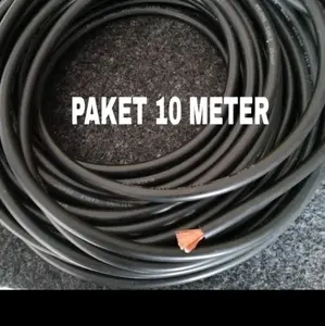 Paket kabel las black rhino 25mm welding cable panjang 10meter