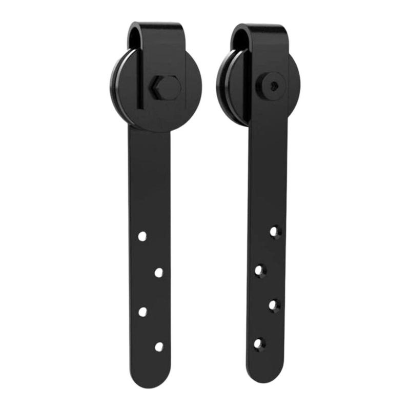 Bộ phần cứng cửa nhà kho trượt, cho đường ray tủ cổ, với chốt con lăn theo dõi, cho cửa sau