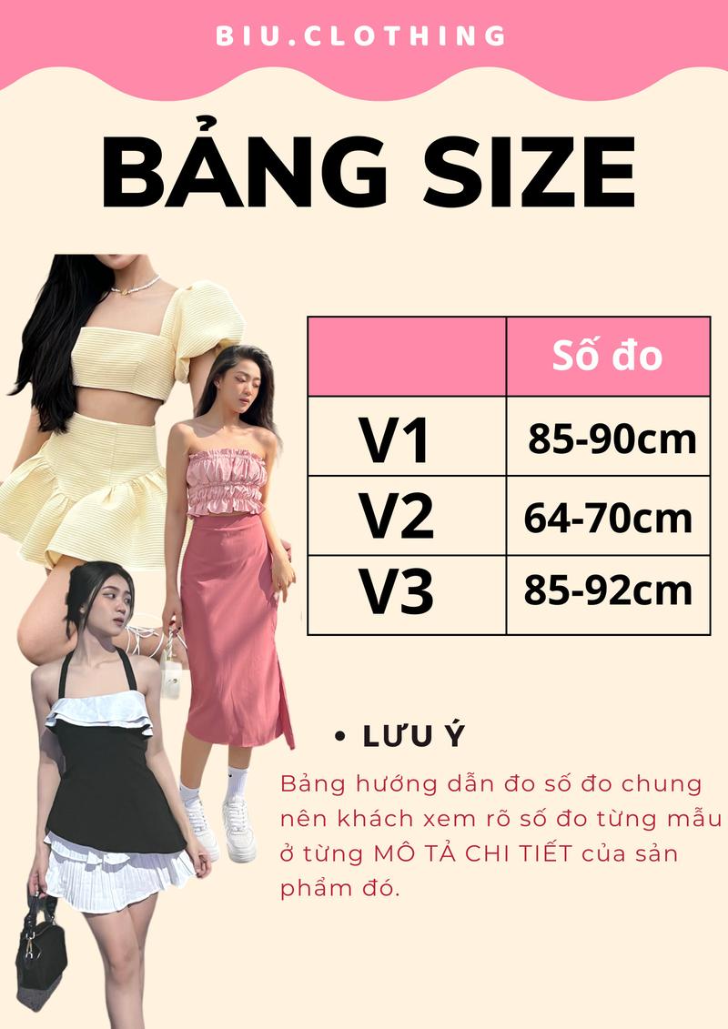Product Introduction of Đầm dây hở lưng đính nơ phom A tôn dáng sang chảnh Bell Dress Biu Clothing BB0355 Nữ Women Voan Đen 0