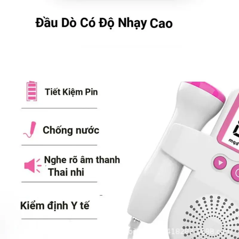 Hổ Trợ Cho Mẹ Bầu Dụng Cụ Nghe Tim Thai Cầm Tay, Thiết Bị Nghe Tim Thai Nhi Tại Nhà 3