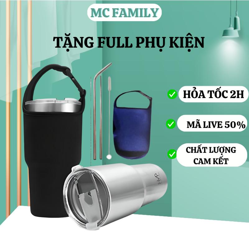 Ly giữ nhiệt Yeti  900ml-Cốc Giữ Nhiệt Thái Lan 900ml Chống Trào Tiện Lợi + Tặng Kèm Phụ Kiện ly  nước
