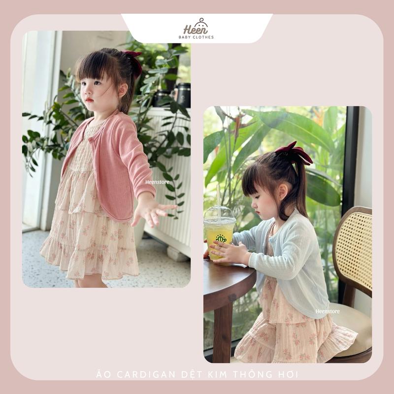 Áo khoác cardigan bé gái, áo khoác dệt kim cho bé mùa thu [CÓ SẴN]