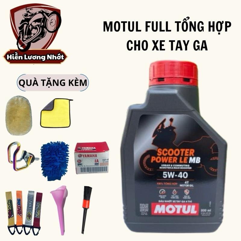 [Motul tay ga]  Nhớt Motul 5W40 tổng hợp 100% cho các dòng xe tay ga - cực êm máy - chính hãng