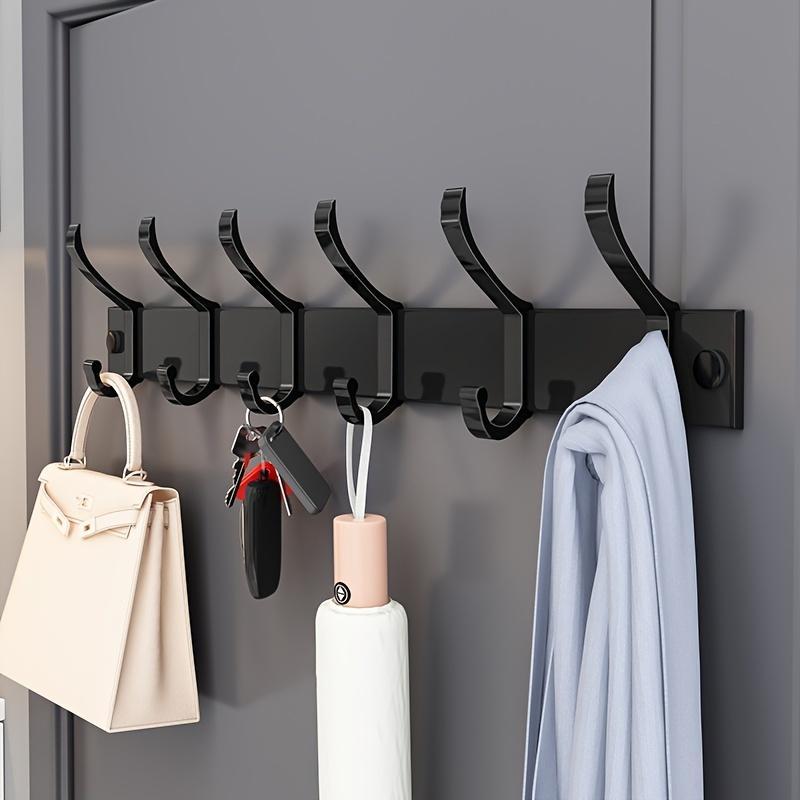 Wall Mounted Coat Hook, 1 Count Punch-free Hanging Storage Hook, Kitchen Utensil Hook, Home Organizer for Bathroom Bedroom Kitchen, Summer Gift 4