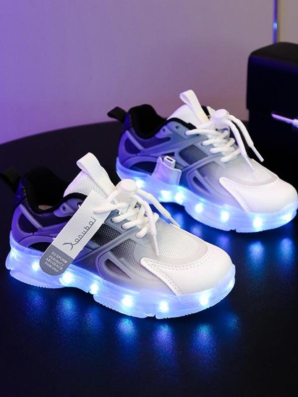 Kids Cute Luminous with Light Sneakers, Summer 2025 New Casual Comfortable Breathable Sports Running Shoes, Trendy Walking Shoes for Kids, Barefoot Shoes Designer Shoes 4