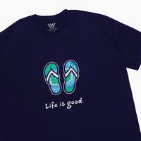 Gambar Way Kaos Dewasa Unisex - Katun Combed - Tshirt Distro - Slippers Navy - S dari Way Indonesia. Kota Tangerang Selatan 2 Tokopedia