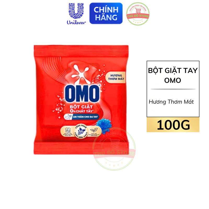 Bột Giặt Tay OMO Đỏ Hương Thơm Mát - Túi Bé 100G