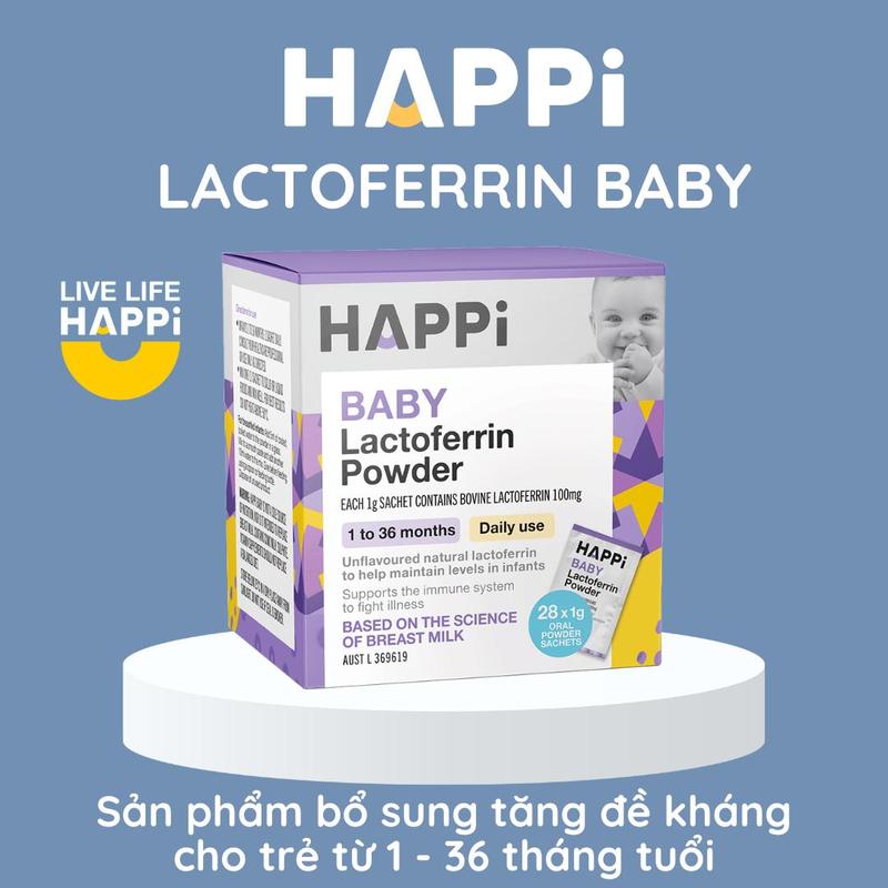 HAPPi LACTOFERRIN BABY - BỘT TĂNG ĐỀ KHÁNG