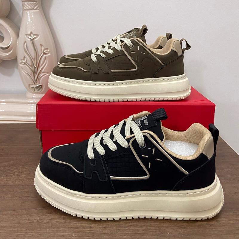 (O-27) giầy thể thao nam 2 màu rêu & đen - hàng cao cấp mẫu mới nhất năm nay Sneaker Cao Su 4