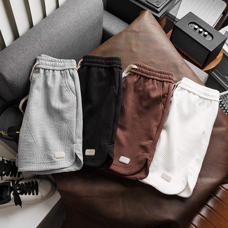 Quần Short vải Xốp chất vải dày dặn, thiết kế phong cách thời trang mặc nhà đi chơi thoáng mát thoải mái Menswear 8