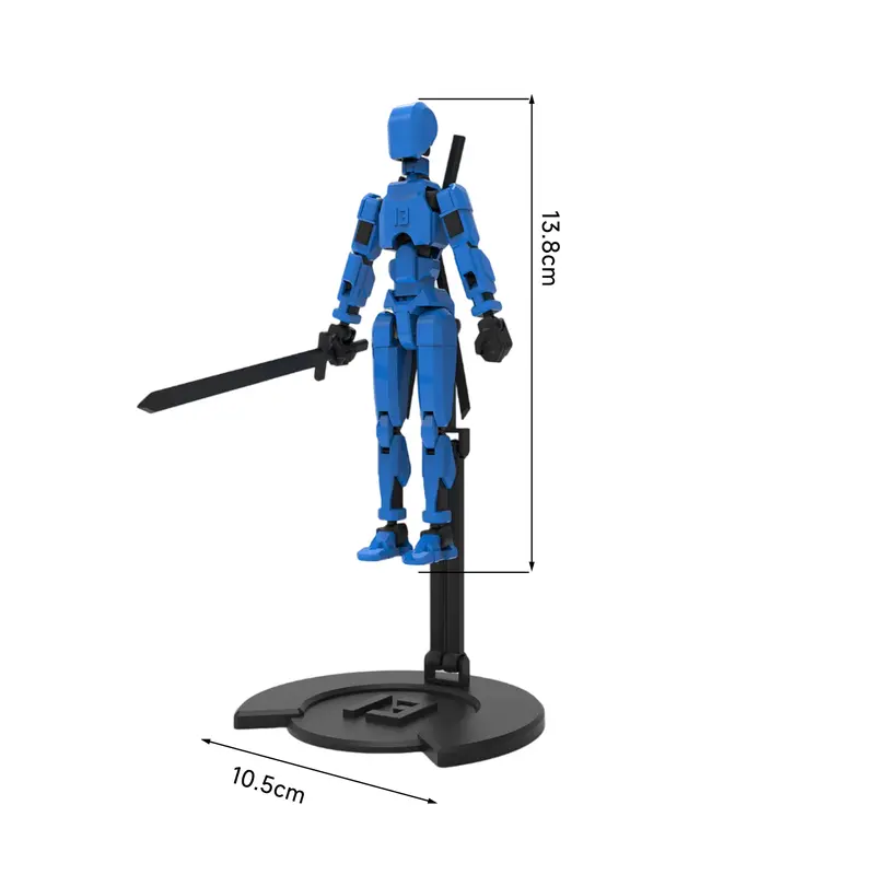 Mô Hình Hành Động Robot In 3D, Bộ 1 Chiếc, Có Phụ Kiện Đế, Mô Hình Robot Có Thể Di Chuyển Nhiều Khớp, Tượng Nhồi Bông Có Khớp Nối, Đồ Trang Trí Để Bàn, Inhgubfe 5