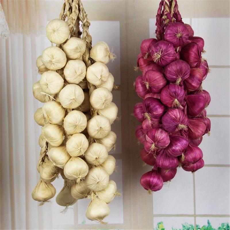 Product Introduction of Hanging Faux Food Party Decor Artificial Garlic Onion Photography Props Home Decor Simulation Vegetables 9
