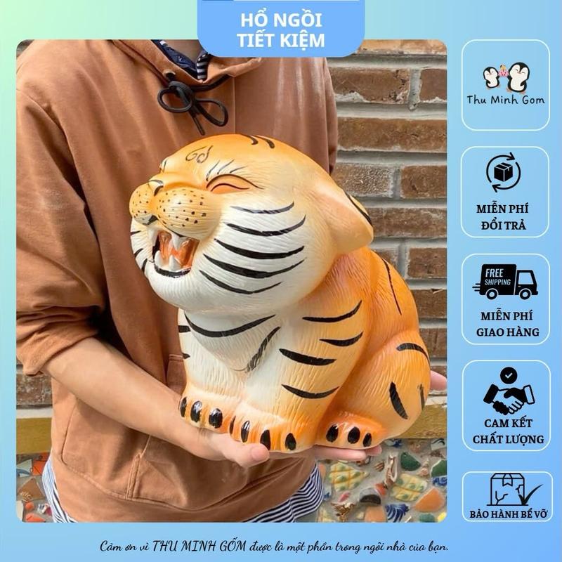  Hổ Gốm Sứ Tiết Kiệm Bát Tràng Cao Cấp   Sẵn Hàng  Lợn đất   heo đất   lợn tiết kiệm  cọp tiết kiệm  heo đất hình con cọp 