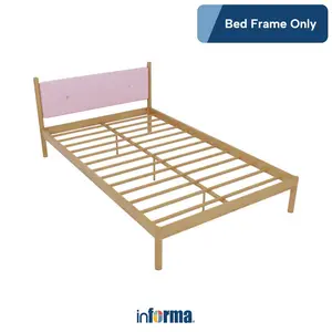 Informa 120X200 cm Ruby Tempat Tidur Anak Metal Dipan Ranjang Kamar Tidur Alas Kasur Rangka Headboard