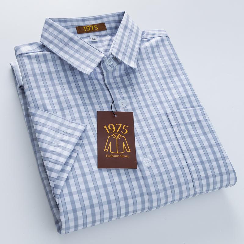 Áo sơ mi nam ngắn tay trung niên loại áo sơ mi tặng cha có size lớn 105kg MẪU 21-22-23-24 1975 vải lụa co giãn mềm mịn form rộng classic menswear shirt xxl trung niên sơ  mi