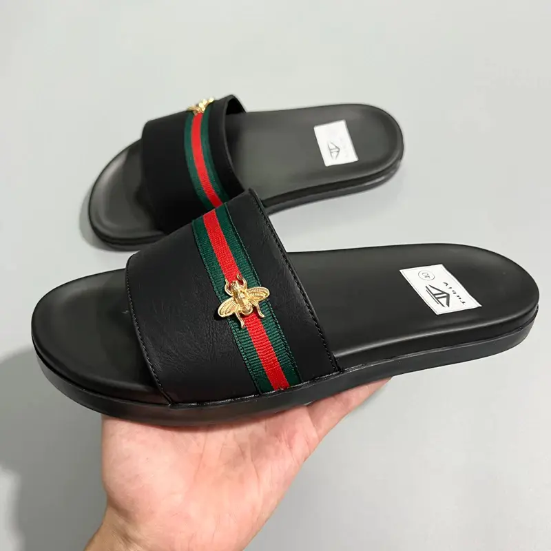 Dép nam nữ gắn mác con ong mới nhất 2024 - Slipper - DéP Đế Bằng