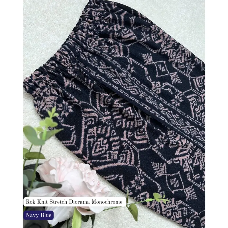 Rok Panjang Span Knit Stretch Diorama Motif Songket Bali Bawahan Kebaya 4