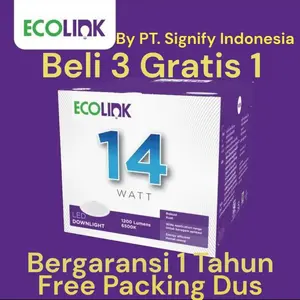Ecolink Downlight LED 14 Watt Lampu Panel Plafon 14W Beli 3 Gratis 1