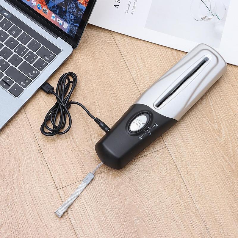 Product Introduction of New USB Powered Paper Documents Cutting Tool Shredders Cutting Machine Mini Hand Shredder Handheld USB Shredder Paper Shredders 34