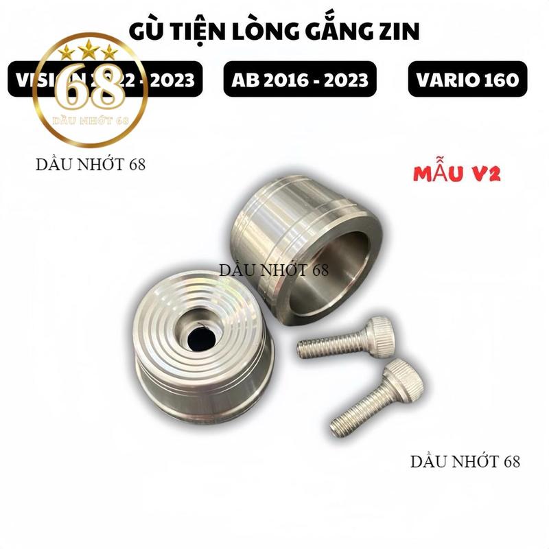  Gù tiện lòng Mẫu V2 inox 304 Gắn ab 2016-2025 vision 2021-2025 và vario 160 Gắn như zin Phụ Kiện Phụ Tùng 