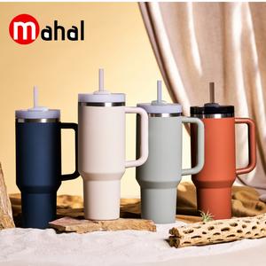 40oz Flowstate Tumbler Travel Mug Straw Covers Cup w/Lid Insulated Quencher Stainless Steel Bottle Beverage Drinkware