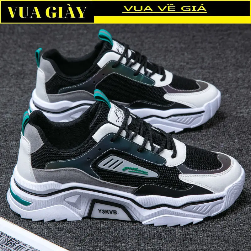 Giày Nam đế tăng chiều cao [có video] mẫu mới hot trend kiểu dáng trẻ trung  phong cách cá tính Mã CK06 Sneaker Shoes Đế Bằng