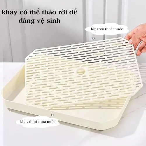 Bộ ấm chén pha trà thuỷ tinh chịu nhiệt cao cấp 6 cốc kèm khay có lọc tiện dụng 4