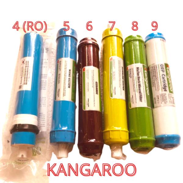 BỘ LÕI KANGAROO 456789 Số 4 = màng RO + khoáng 56789 bo tao loi loc nuoc kangaroo