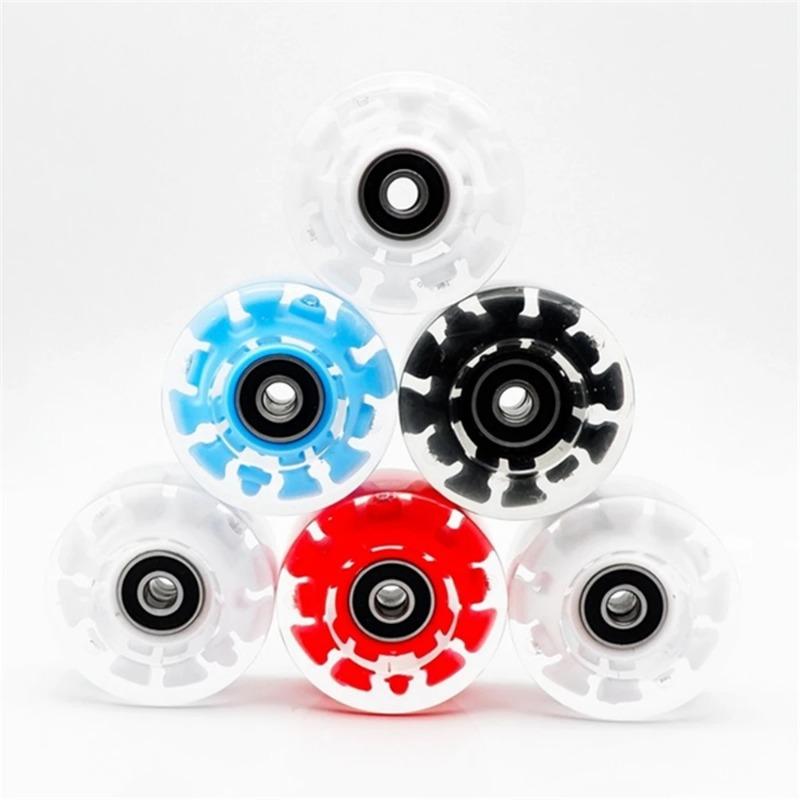 1Pc Skateboard Wheels Polyurethane Luminous LED Longboard Wheels with Spanner Long Drift Board Accessories 3