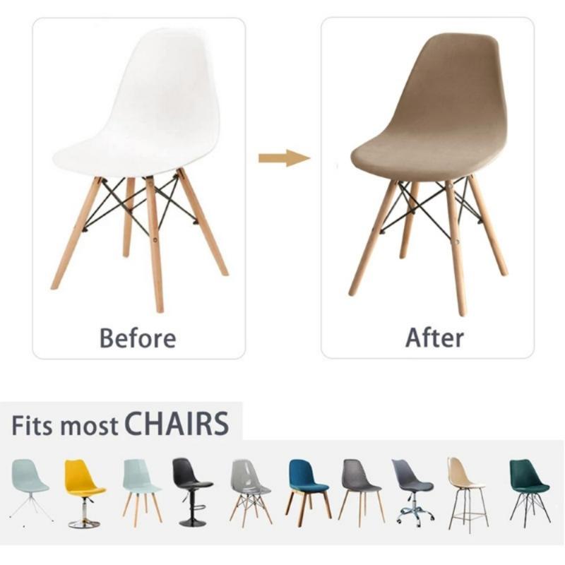Product Introduction of Bọc Ghế Nhung, Phong Cách Eames, Vỏ Tích Hợp Không Tay Đàn Hồi, Bọc Ghế, Siêu Mềm, Thích Hợp Cho Ghế Ăn 7