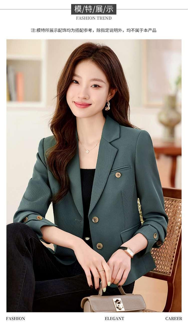 Product Introduction of Áo Khoác Vest Ngắn, Cao Cấp, Thích Hợp Cho Mùa Xuân Và Mùa Thu, Hàng Mới Về Năm 2025, Phong Cách Thường Ngày Nhỏ Thanh Lịch, Bộ Đồ Công Sở, Dành Cho Nữ, Áo Trên Top Women 14
