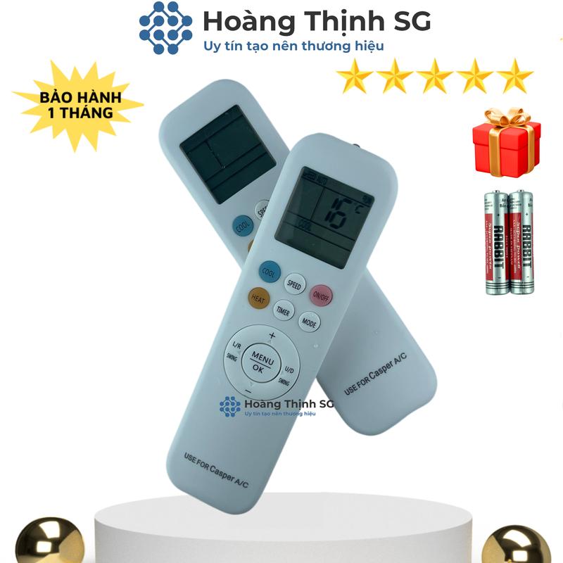 Điều khiển điều hòa CASPER mã 03, remote máy lạnh CASPER - Tặng kèm pin infrared controller 6