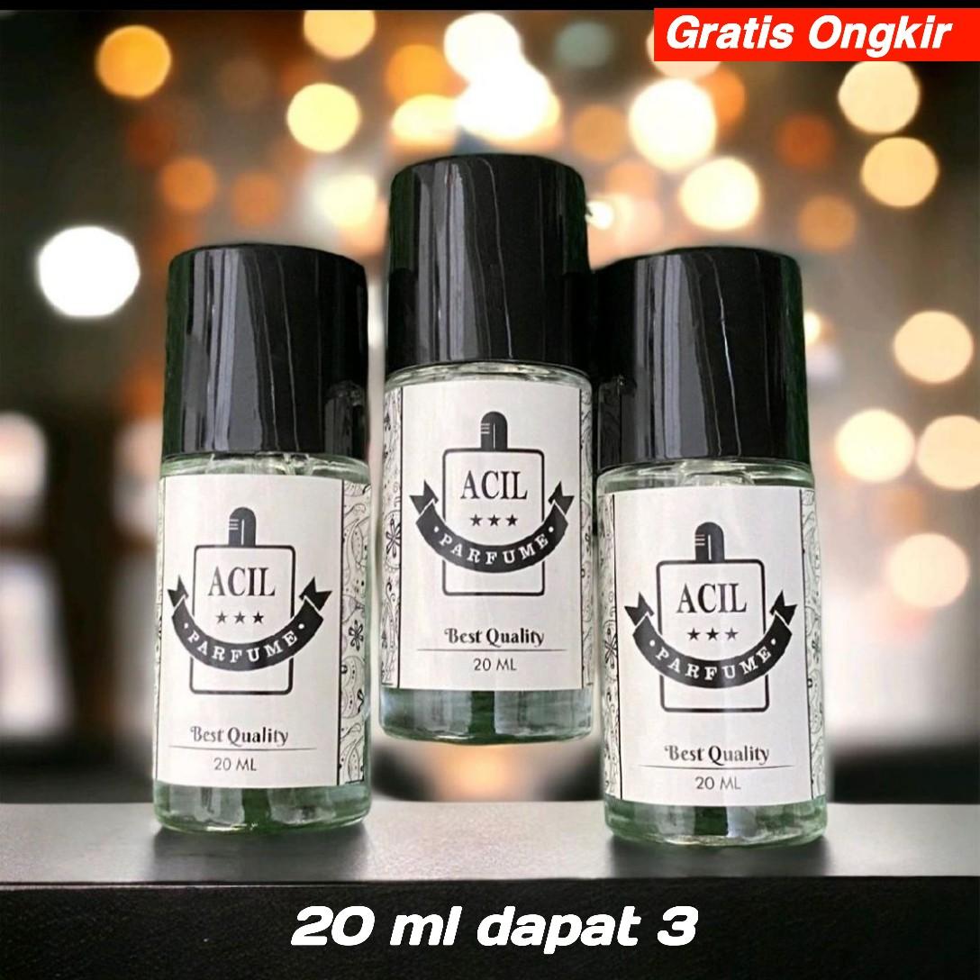Parfum 20 ml dapat 3 ( sticker putih ketahanan 6 s/d 8 jam) Random