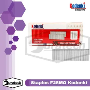 Kodenki Isi Staples Air Nailer F25MO Refill Paku Tembak Angin Stapler Gun Angin - Isi mesin staples paku tembak F25 refill nail gun 25mm paku lurus - Isi Mesin Staples Mata Paku Tembak Lurus Air Nailer Nail Gun Stapler Angin F25MO F 25 MO KDK-F25MO