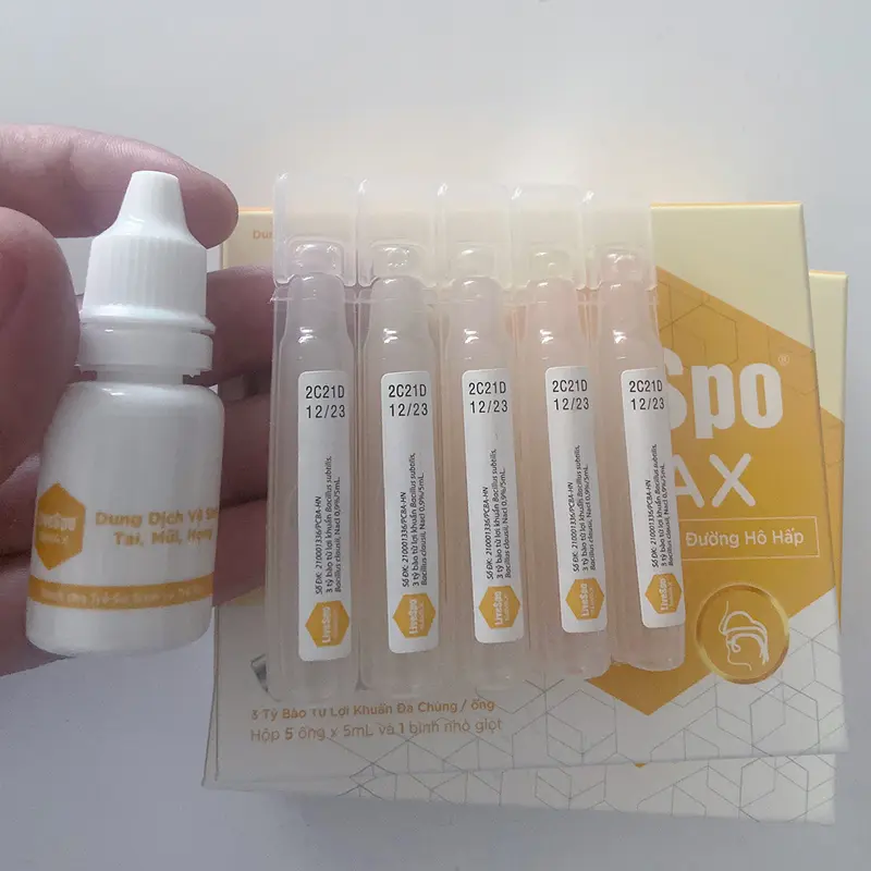 1 LiveSpo Navax Chuyên Dụng +1 LiveSpo Navax Kids (5 ống) + 1 LiveSpo Navax sơ sinh (10 ống), Navax nước muối cho bé sơ sinh chứa Bào Tử Lợi Khuẩn 3