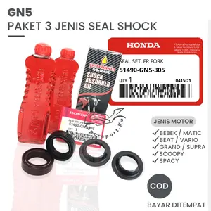 (HEMAT) PAKET SEAL SHOCK DEPAN VARIO GRAND SUPRA + OLI SIL SHOK + SEAL TUTUP DEBU BEAT KARBU KARISMA SUPRA X 125 REVO BLADE FI VARIO 110 125 150 LEGENDA / SEAL ABU MOTOR BEBEK MATIC  / 1 SET MINYAK SHOCKBREAKER / AS SOKBREKER