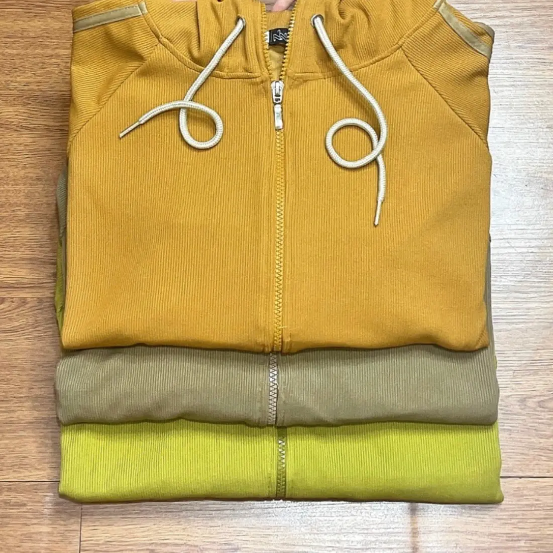Áo Khoác Thun Gân Sọc Tay Nón To, 4 Túi - Jacket Women