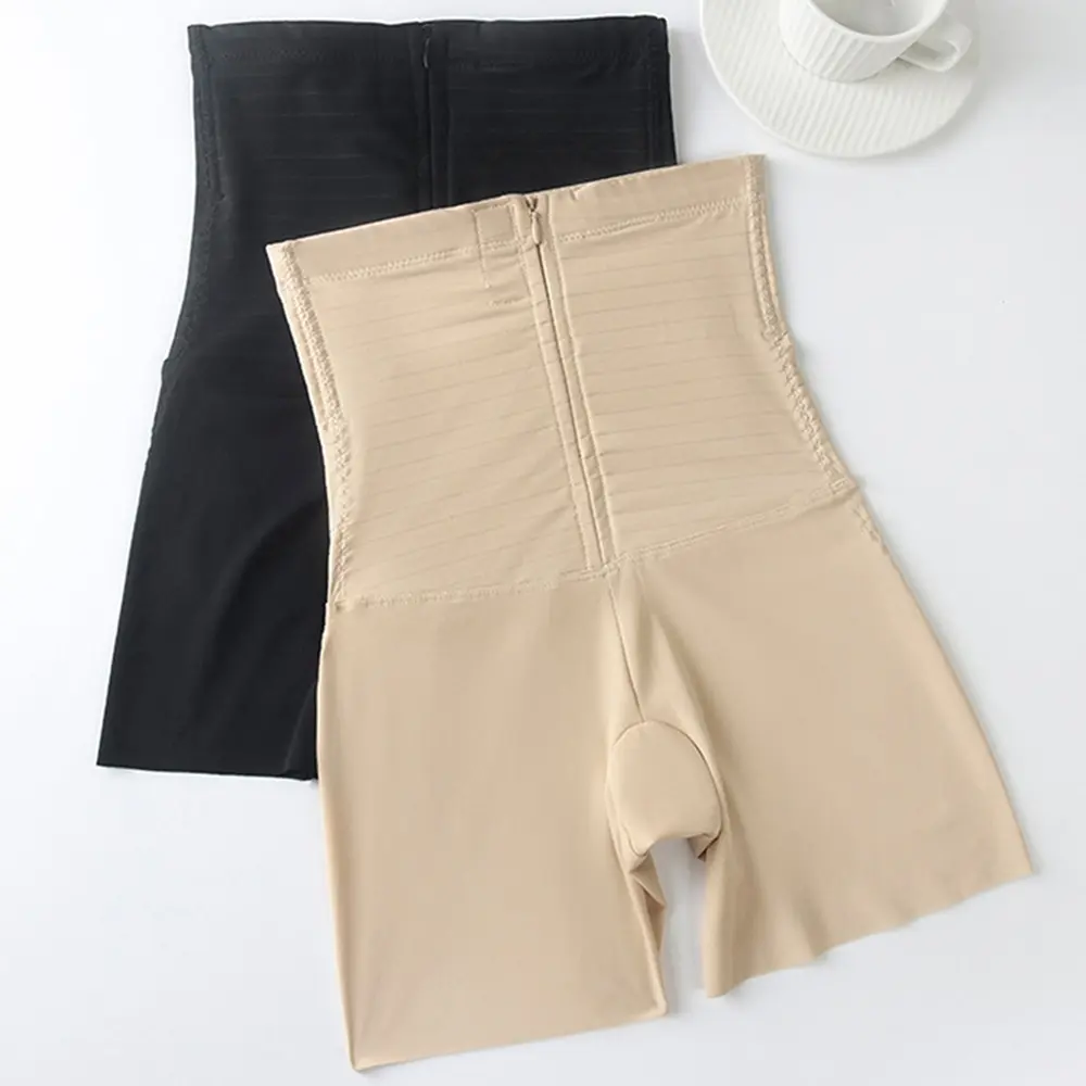 Size Seamless Flat Tummy Control Panty With Girdle Pants Shapewear For Women Slimming Body Shaper High Waisted Underwear Butt Lifting Shaping Tummy Panties