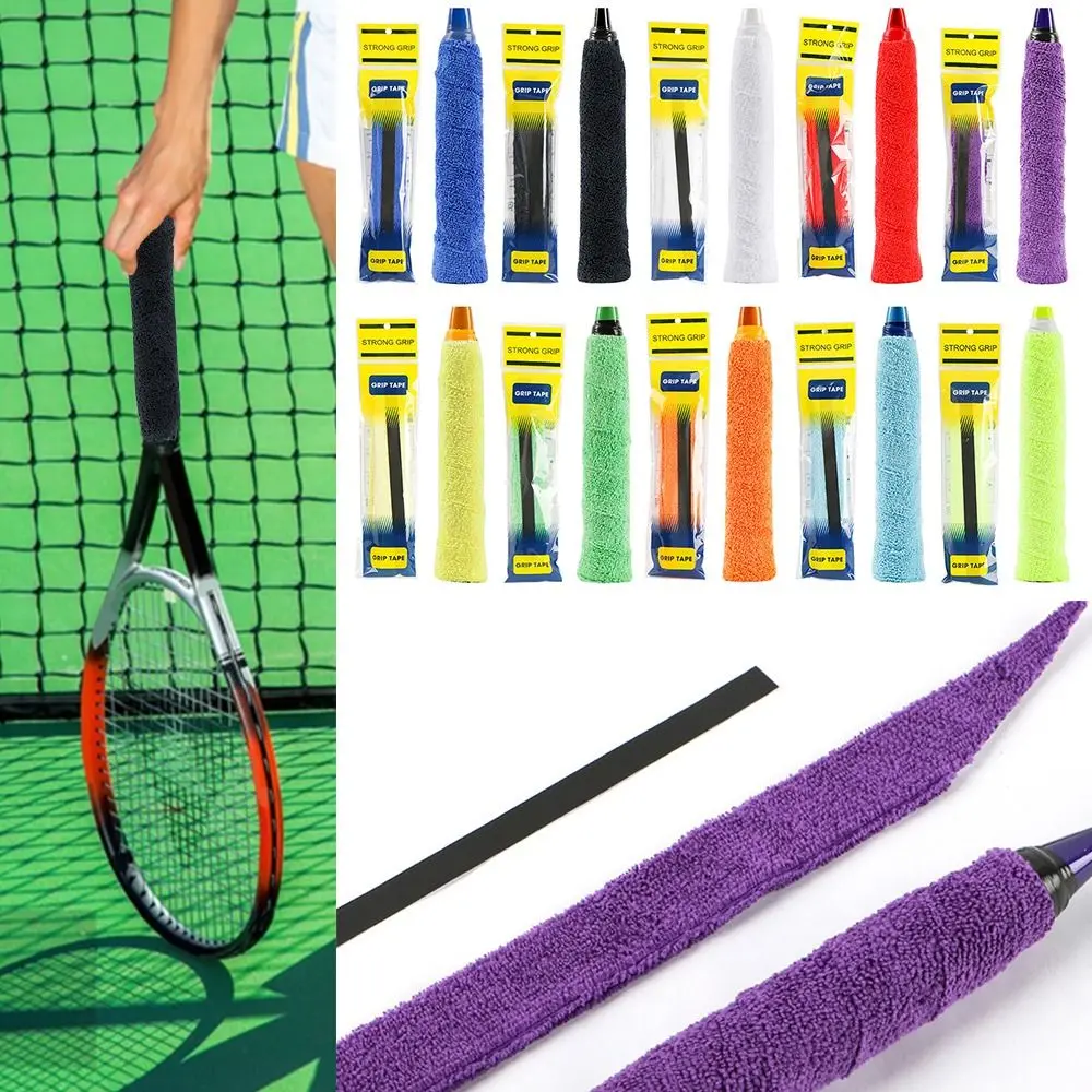 5PCS Breathable Self-adhesive Non-Slip Tape Towel Sweat Band Badminton Racket Overgrips Tennis Paddle Fishing Rod
