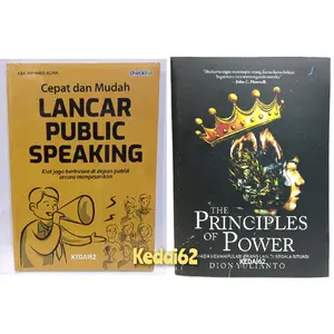 PAKET isi 2 Buku Motivasi Lancar Public Speaking + The Principles Of Power