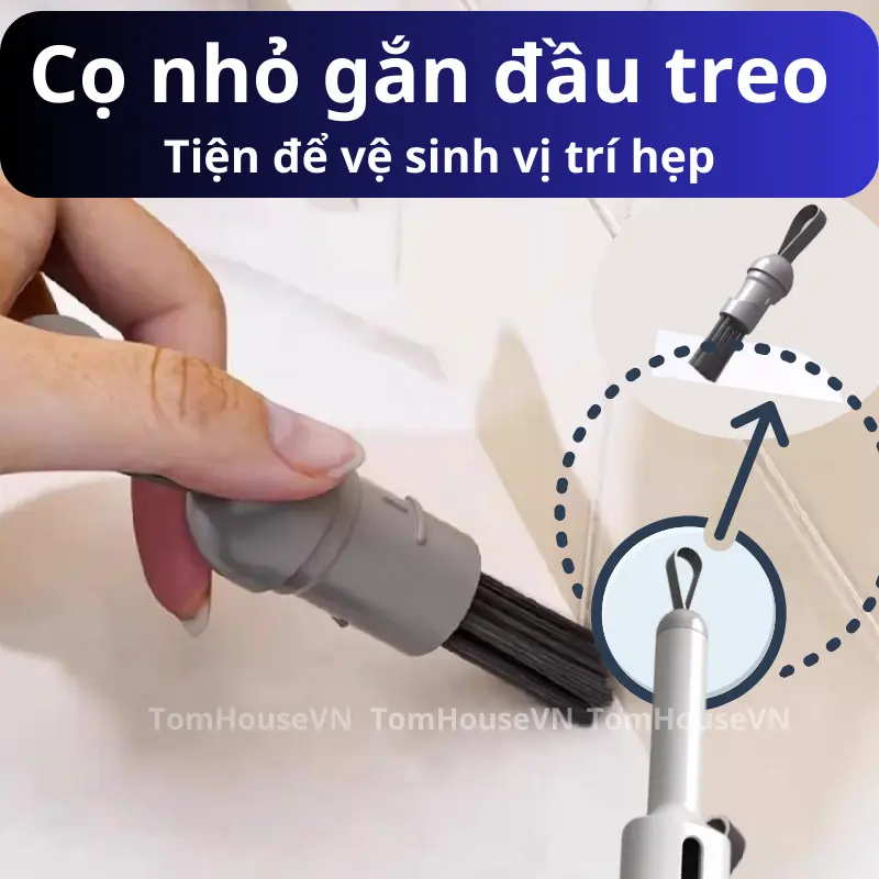 Cây Lau Nhà Tự Vắt Cầm Tay Phiên Bản Cao Cấp, Cây Lau Đa Năng Mini Lười Không Cần Giặt Tay Gấp Gọn 7