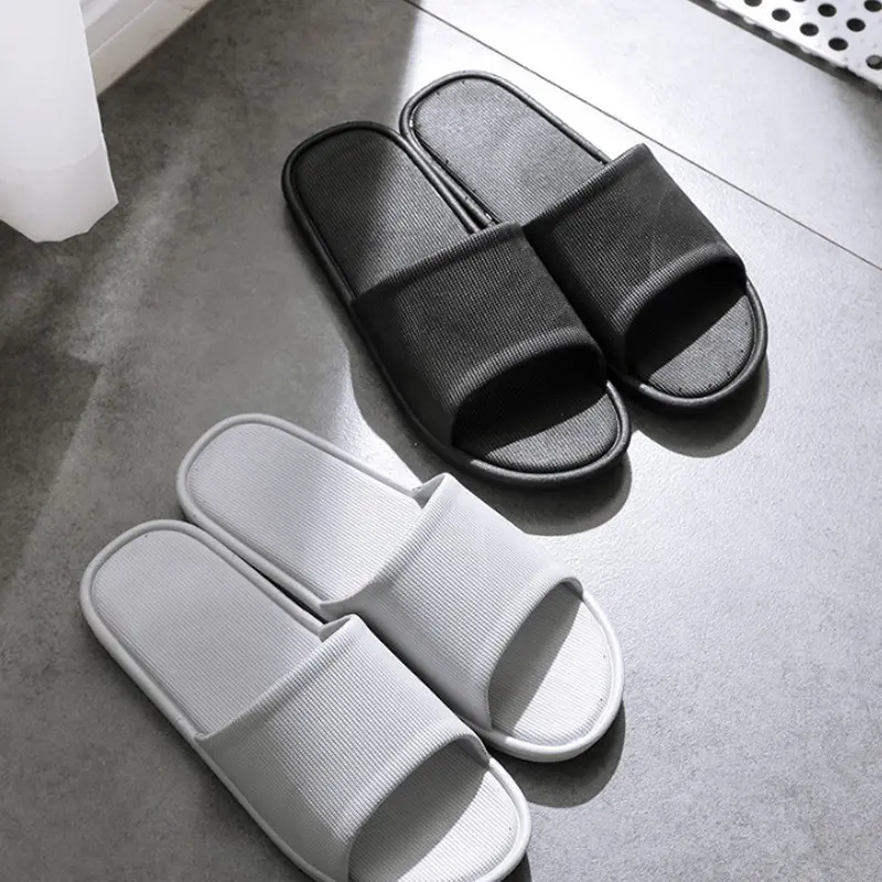 Dép nhựa đi trong nhà, dép quai ngang thời trang phong cách Hàn Quốc GD01 Slipper DéP Đế Bằng Jean Nam Caro