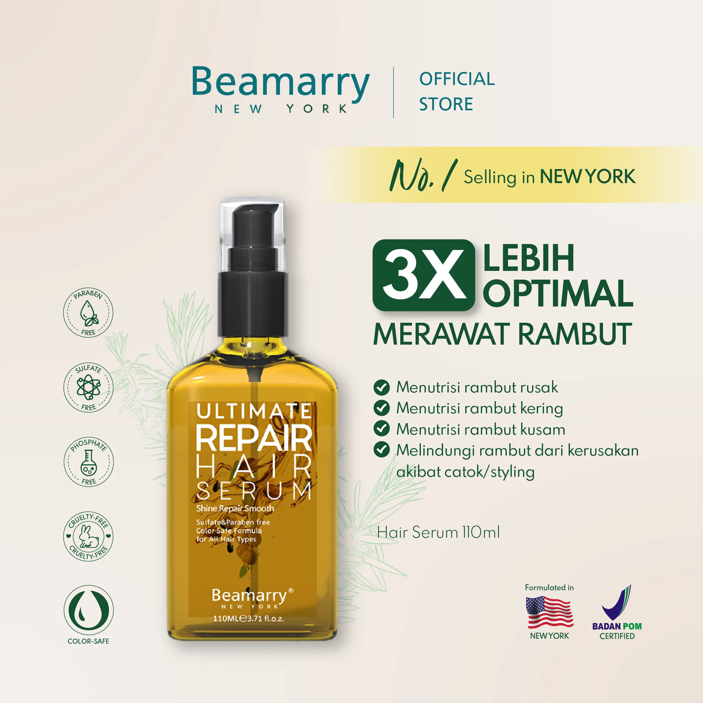Beamarry New York | Hair Serum 110 ml.