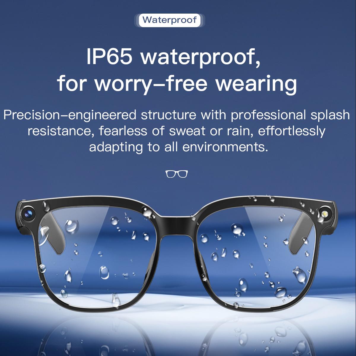 AI Smart Glasses 8MP Camera Video Recording ChatGPT Music Play Headphone Bluetooth Men Women Gifts Fashionable Glasses  2025