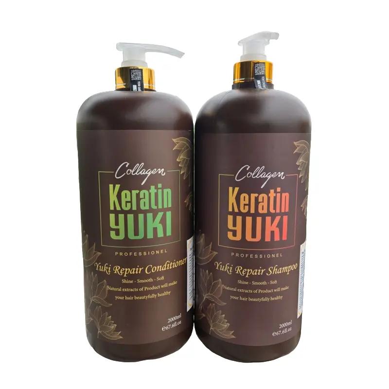 Cặp Gội Xả Yuki keratin, kiểm soát dầu thừa hương nước hoa lưu lâu , dung tích 4000ml/ Cặp