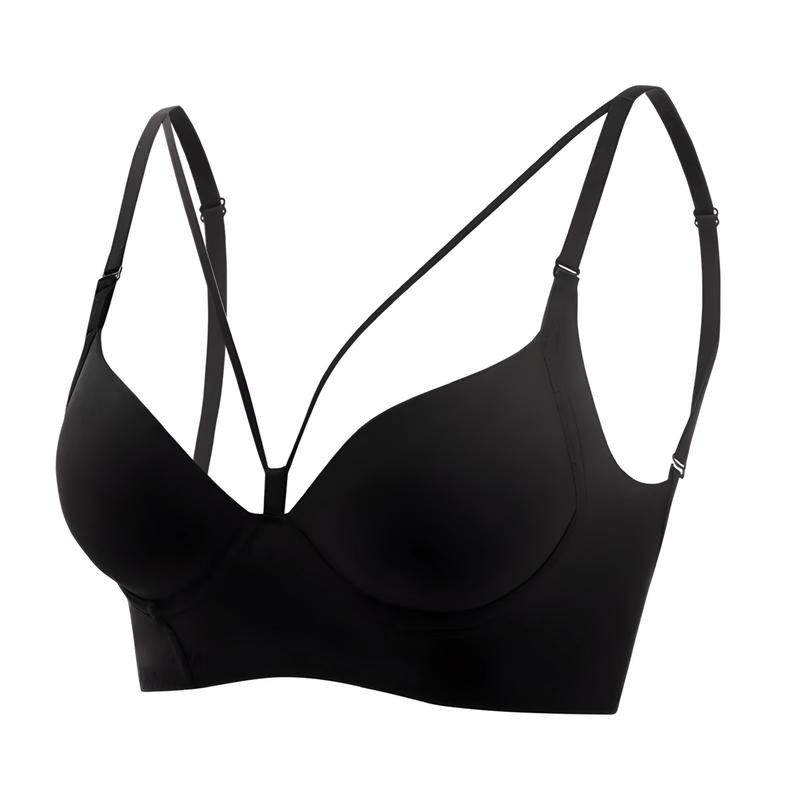 Áo lót hở lưng khoét sâu dây chéo tôn vòng 1 sexy, Bra nữ chữ U mút mỏng có gọng chất thun mát lạnh 2871 dam  holung