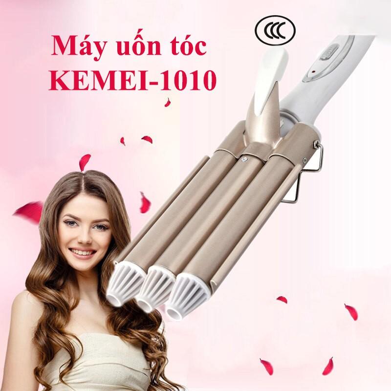 Máy làm tóc, máy bấm tóc 3 trục gơn sóng Kemei KM-1010 2