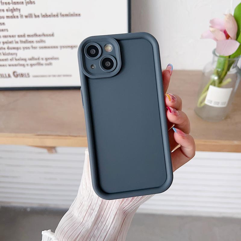 Product Introduction of Device new 16 Silicon Carbide phone case material solid color 14 15 mobile phone protective case 6
